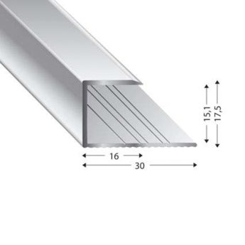 PROF ENDING 1-P (V=15 MM) 270 CM WHITE