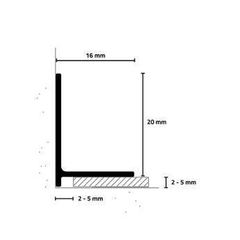 END PROFILE SL16X2 ALU TITAN C31